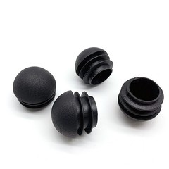 Domed Round Plastic Blanking Plugs Bungs End Caps Tube Pipe Inserts Black/White