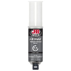 J-B Weld Original Steel Reinforced Epoxy Syringe, High Strength, 2 Pack, Dark