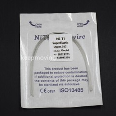50 Packs Orthodontic Arch Wire Bracket Round Niti Super Elastic Natural Ovoid