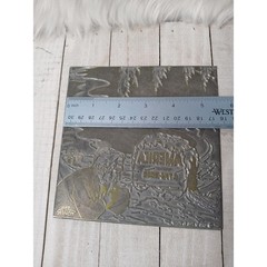 Vintage 1976 Bicentennial Political Cartoon Printing Plate Uncle Sam Pollution