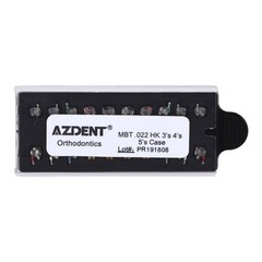 20Pc AZDENT Dental Orthodontic Bracket Metal Braces MINI MBT.022 HK345 case