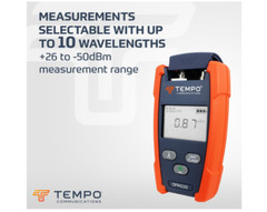TEMPO OPM220 High Power Fiber Optical Power Meter w/ Visual Fault Locator, OPM