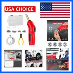 Cordless Plastic Welder, 2600mAh Battery & 3S Rapid Heat to 1380°F, USB-C Rec…