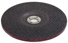 Weiler 7 x 1/4 x 7/8 Tiger Ceramic Type 27 Depressed Center Grinding Wheel Disc
