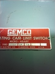 GEMCO 1980-105R-SP ROTATING CAM LIMIT SWITCH