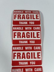 FRAGILE Handle With Care Stickers 2″ x 3″ Pack of 30 (THIRTY) Self Stick Labels