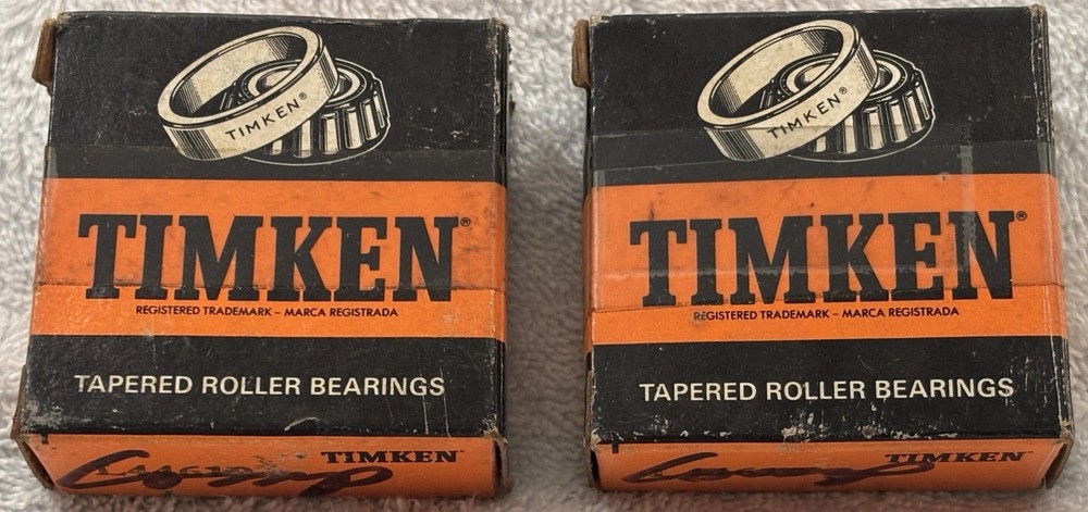 2x NOS TIMKEN L44649 L44610 44649/44610 Taper Roller Bearings In Original Boxes