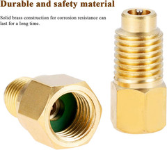 R12 R22 to R134a Adapters, R134A Refrigerant Tank/Vacuum Pump Port Connection Ad
