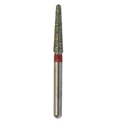 Dental Diamond Burs Round End Taper 850/016F Fine Grit Red FG High Speed 10pcs