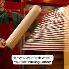 18″ 20 Micron 80 Gauge Pallet Wrap Stretch Film – Hand Shrink Wrap, 6 Rolls