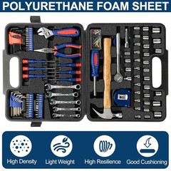 2 PCS Polyurethane Foam Sheets 16″ L x 12″ W x 1″ T Packing Foam Inserts Cutt…