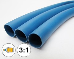 (1 FOOT) 3/32″ Blue Heat Shrink Tube 3:1 Dual Wall Adhesive Glue Marine/to 2.4mm