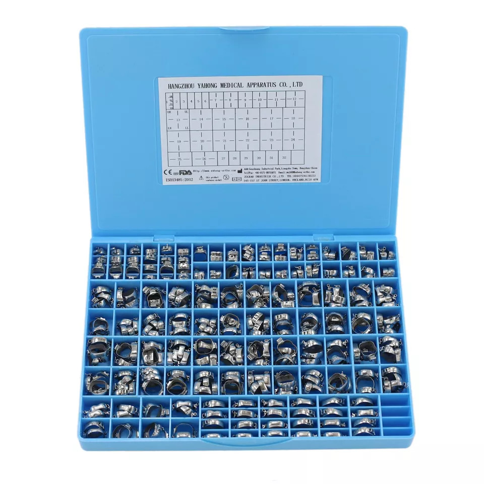 85Set Dental Orthodontic Molar Bands Double Tube MBT 022 Conv Lingual Sheath