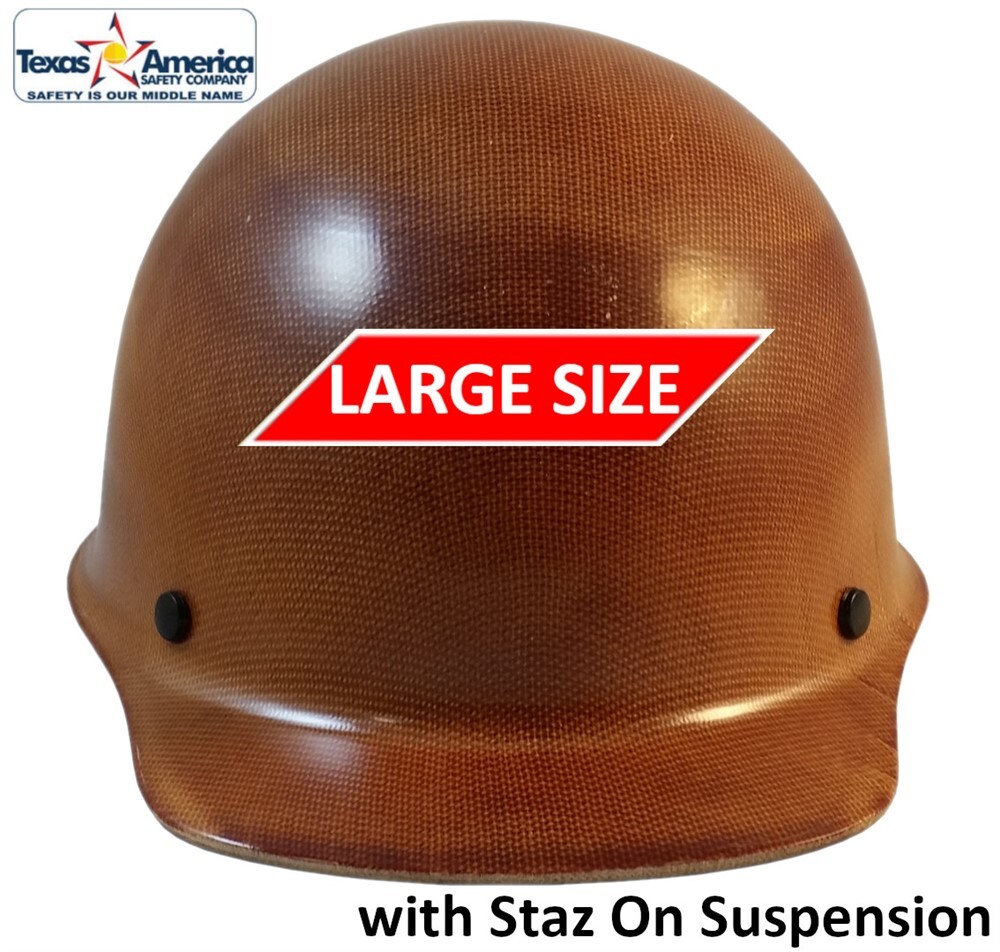 MSA Skullgard Large Cap Style with StazON Suspension – Natural Tan