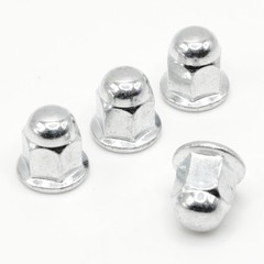 Retainer Nuts/Screws for Volvo S60 License Plates (Set of 4, Silver, Rear)