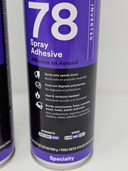(2) 3M Polystyrene Insulation 78 Spray Adhesive Clear, Net 17.9 Oz Double Pack