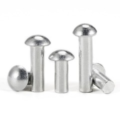 Solid Aluminium Dome Head Round Rivets DIN 660 2mm 2.5mm 3mm 4mm 5mm 6mm 8mm