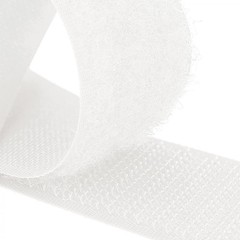 Sheriffdrink 1 Inch White Hook And Loop Tape 10 Yards Sew On Non-Adhesive Nylon