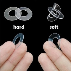 1085pc M2-M12 Soft PVC Plastic Transparent Flat Washer Insulation Gasket Kit Set
