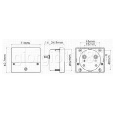 Analog Panel AMP Current Meter Gauge DH670 100A AC Current Transformer