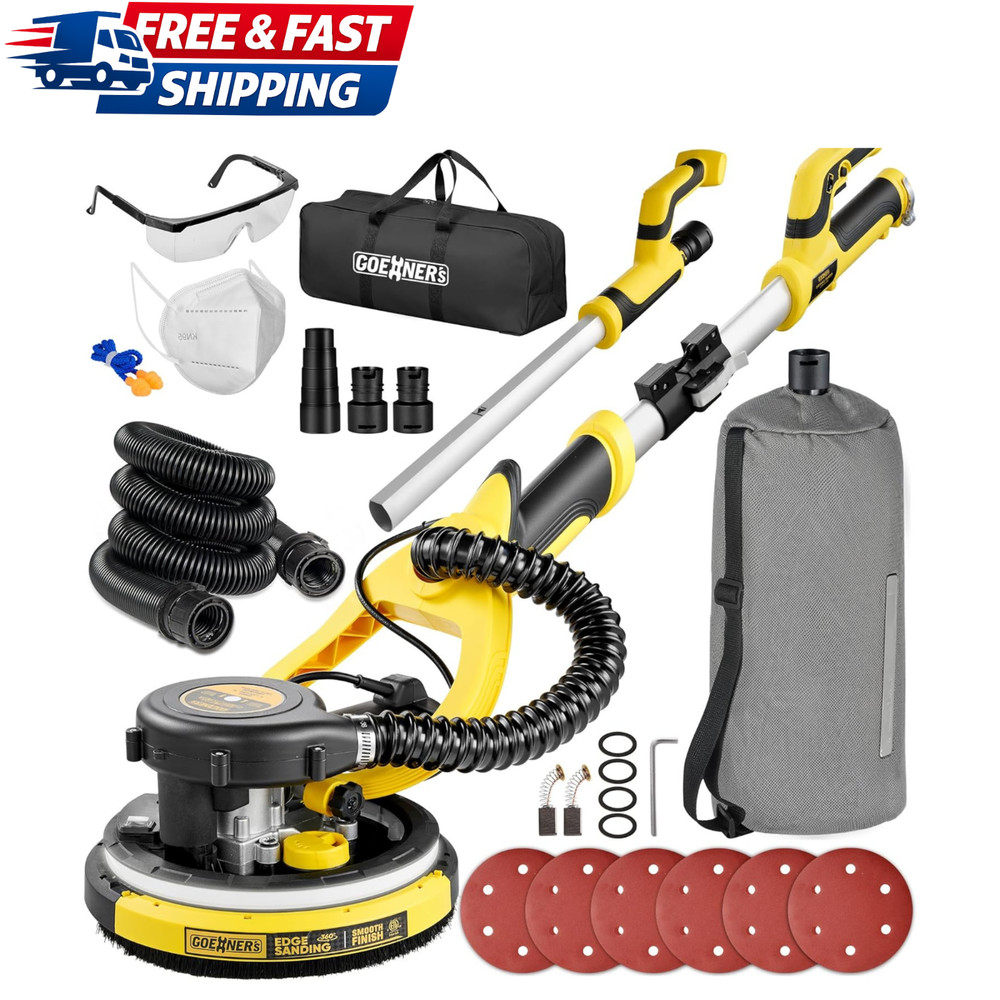 Drywall Sander, Electric Drywall Sander with Vacuum, Automatic Dust Removal, …