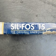 Lucas Milhaupt SIL-FOS 15 Brazing Rods 15% Ag BCuP-5 20 in 25 ct Lot# 95150