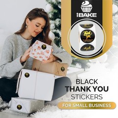 500 Pcs 2 Inch Thank You for Supporting My Small Business 2 Inch, Black 1