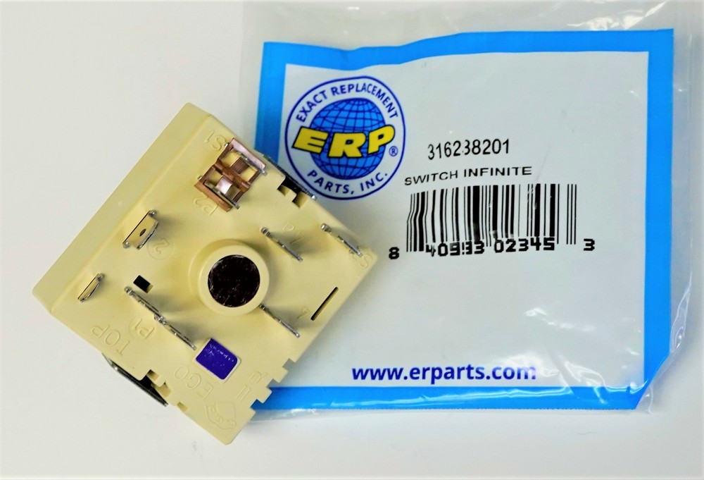 Electric Range Infinite Unit Switch for Electrolux 316238201 AP5325508 PS3504401