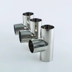 304 Sanitary Tee 12.7-108mm Sanitary Welded Tee Food Grade
