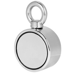 550LBS Pulling Force Round Double Sided Fishing Super Strong Neodymium Magnet