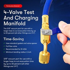 49968 Charging Manifold 4 Valve Test, Yellow Jacket 49968 Charging Manifold