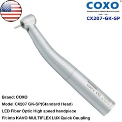 COXO Dental High Speed Fiber Optic Handpiece KAVO MULTIFLEX 6 Hole LED Coupler