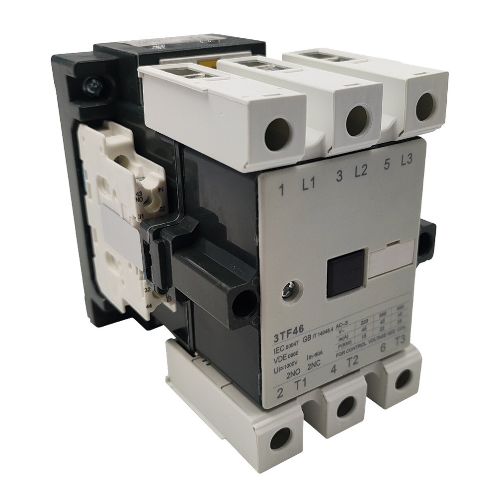 3TF46 Contactor 120V coil AC same as Siemens contactor 3TF4622-0AK6 2NO2NC 45A