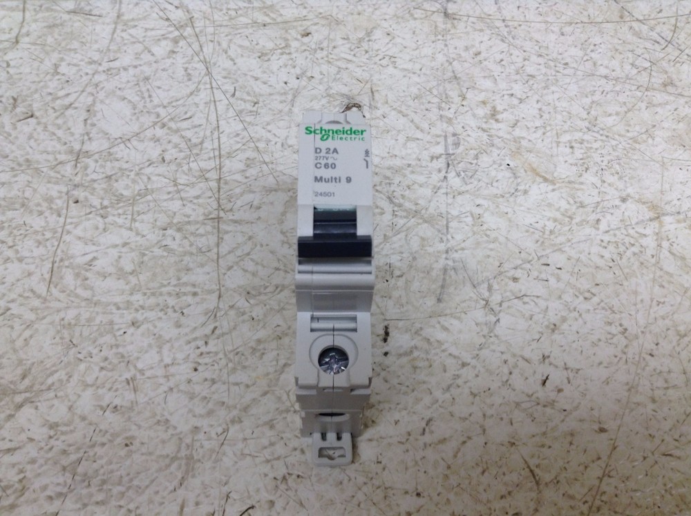 Schneider 24501 Multi 9 C60 D2A 2 Amp 1 Pole 277 V D 2A Circuit Breaker (TSC)