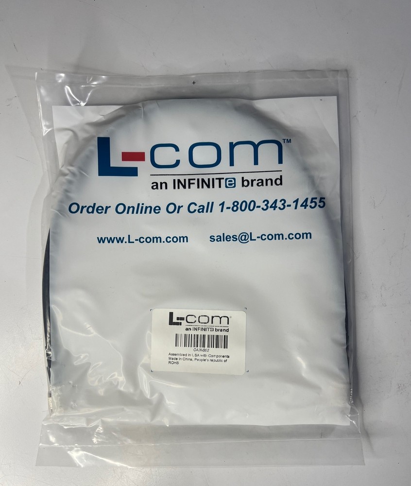 FIVE (5) L-COM 24″ Coax Cable w/ N-Type to N-Type Male Connector CA3N002