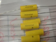 Thomson .022uf 400V Metalized Polyester Axial Lead NOS Capacitors Qty 10