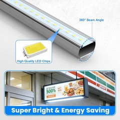 5ft LED T8 T10 T12 Tubes 28W R17D/HO Base – Outdoor Double-Sided Sign Lighting 6