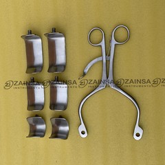 Kolbel Retractor Complete Set With 6 Blades, Shoulder Retractor German Surgical