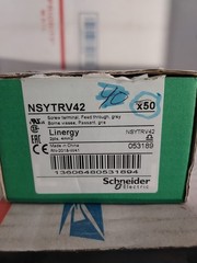 Schneider NSYTRV42 Linergy Screw Terminal Feed 2 Points 4mm² Grey 50pk – #307