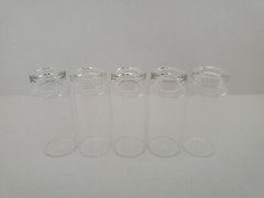 1200PCSLab 10ml Tall Clear Vials with Beveled Edg+1200, 20mm Red,blue yellow Cap