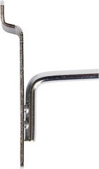 100 Chrome 12″ Slatwall Peg Hooks Slat Wall Retail Display 6 mm Diameter Tubing