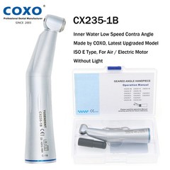 COXO Dental 1:1 Contra Angle Handpiece Fiber Optic LED Low Speed E Type KAVO NSK