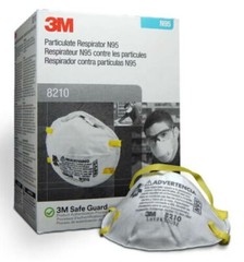 3M 8210 N95 Particulate Respirator – 160 EA/Case