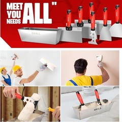 SHALL Drywall Knife Set, 7 Pcs Stainless Steel Drywall Hand Tool Kit