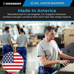 10 Mil Clear Vapor Barrier – Polyethylene Visqueen (USA Made) – Sandbaggy