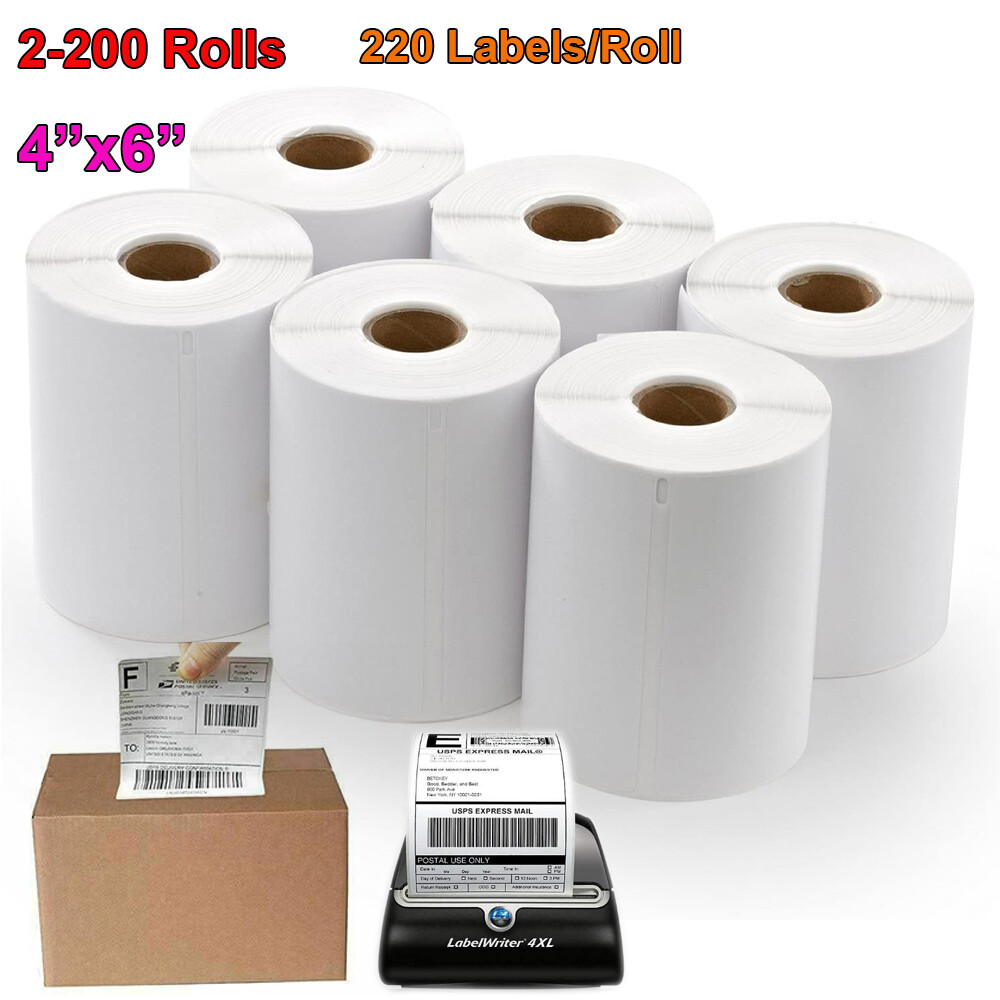 Thermal Shipping Labels 4″ x 6″Compatible 1744907 Dymo 4XL LabelWriter 220/Roll