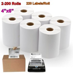Thermal Shipping Labels 4″ x 6″Compatible 1744907 Dymo 4XL LabelWriter 220/Roll