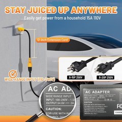 NEMA 15A to 20A Adapter Cable 5-15P to 5-15/20R 6-15/20R AC Power Converter ETL