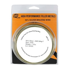 SÜA – Silver Brazing Solder Wire – 56% – AWS BAg-7 – Size: 1/16″ (1, 3 or 5 TOz)