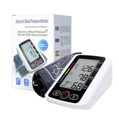 Digital Upper Arm BP Monitor with Heart Rate – Automatic, Easy-to-Read Display